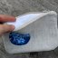 zipová taštička Blue v kruhu NO2