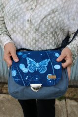 dámská kabelka s klopou Blue NO2