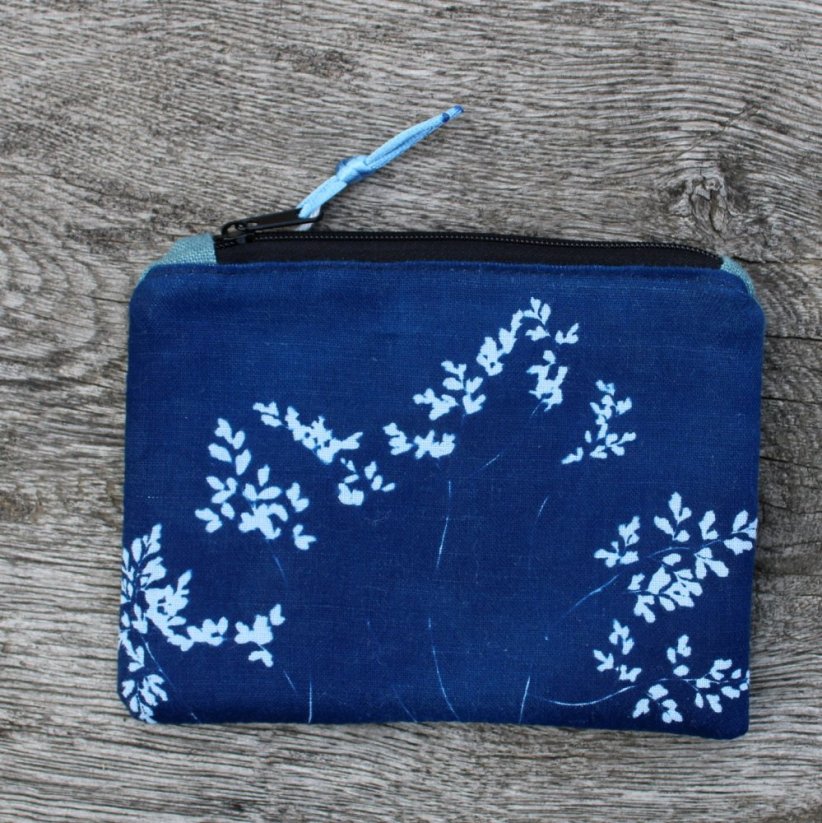 zipová taštička Blue listy NO3